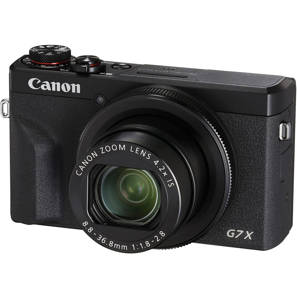 Canon PowerShot G7 X Mark III Digital Camera – Black | 20.1MP 4K Vlogging Camera with Wi-Fi & Bluetooth